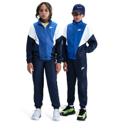 Grade School Tracksuits - Nike Woven Tracksuit - Midnight Navy-Game Royal