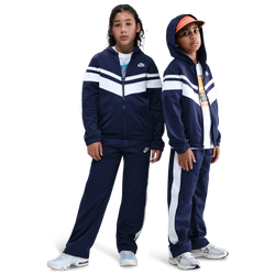 Grade School Tracksuits - Nike Dri-fit Hooded Tracksuit - Midnight Navy-White