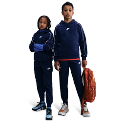 Scuola elementare e media Tracksuits - Nike Club Fleece Hooded Tracksuit - Midnight Navy-Midnight Navy