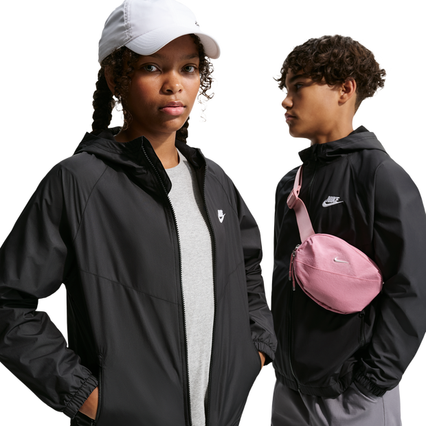 Nike Windrunner Hooded Repel Jacket Enfant - Manteaux blousons, Noir - Taille 158 - 170 CM - Jersey de coton