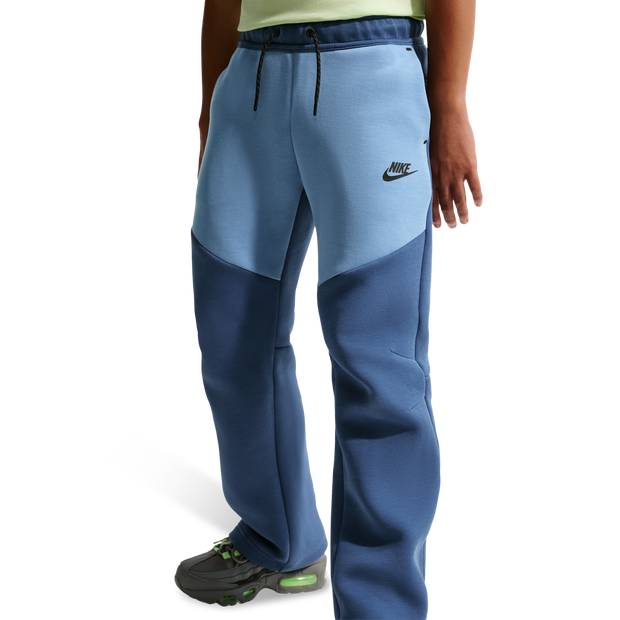 Nike Tech Fleece Bambini - Pantaloni Blu - Taglia 158 - 170 CM - Jersey di cotone
