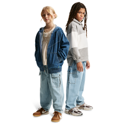 Scuola elementare e media Pantaloni - Nike Denim Cargo Trousers - Light Armoury Blue-Light Armoury Blue
