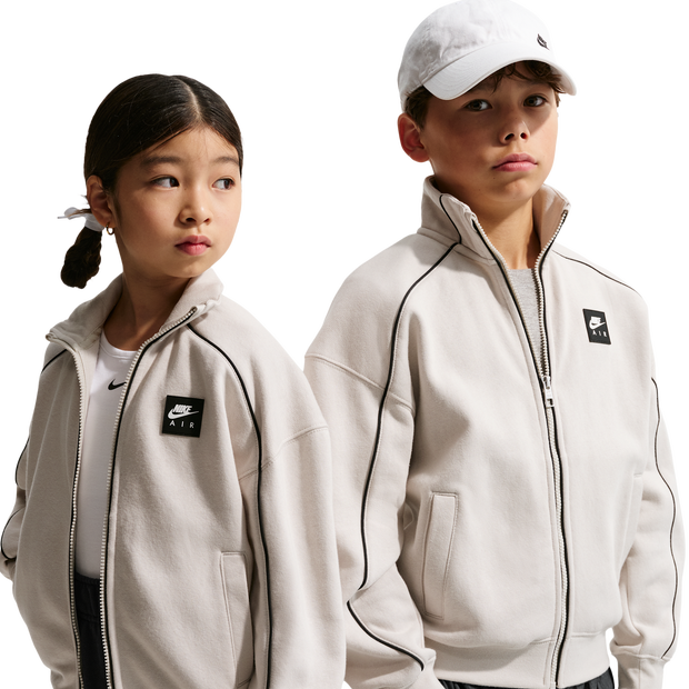 Nike fleece Kid's Jackets - White - Size S - Cotton Jersey