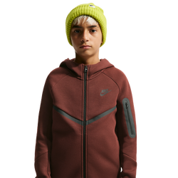 Grade School Hoodies - Nike Tech Fleece - Mystic Dates-Black-Black
