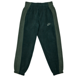 Grade School Pants - Nike Club Winter Sherpa - Black Spruce-Camo Green-Camo Green