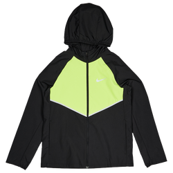 Scuola elementare e media Track Tops - Nike Uv + Repel Miler - Black-Lemon Venom-Reflective Silv