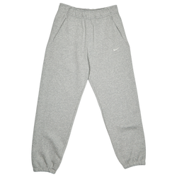 Grade School Pants - Nike Solo Swoosh - Dk Grey Heather-Lt Smoke Grey-Sail