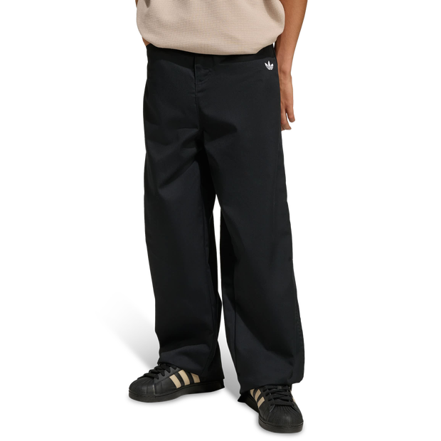 Adidas Twill Trousers Enfant - Pantalons, Noir - Taille 171 - 176 CM - Poly Mesh