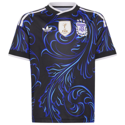 Grade School Jerseys/Replicas - adidas Argentina 26 Away Jersey - Black-Lucid Blue