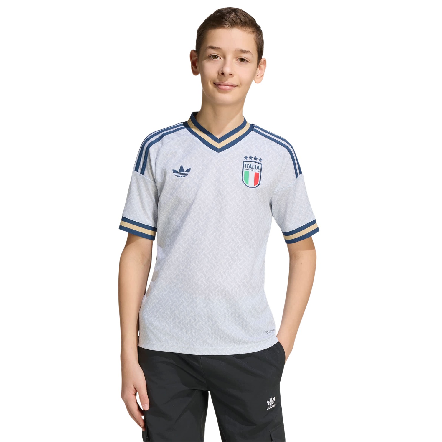 Adidas Italy Truien/Replica's Kinder - Blauw - 140 CM - Poly Mesh Blue