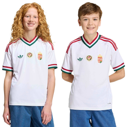 Scuola elementare e media Jerseys/Replicas - adidas Hungary 26 Away Jersey - White-White