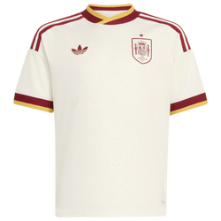 Grade School Jerseys/Replicas - adidas Spain 26 Away Jersey - Off White-Off White