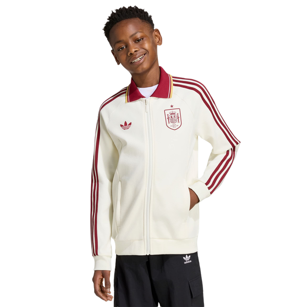 Adidas Spain Bambini - Giacche Bianco - Taglia 147 - 152 Cm - Jersey Di Cotone