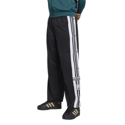 Grade School Pants - adidas Adibreak Loose Tracksuit Bottoms - Black-White