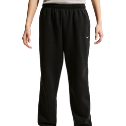 Grundschule Hosen - Nike Sportswear Studio Fleece Loose Tracksuit - Black-White