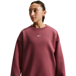 Grundschule Sweatshirts - Nike Sportswear Studio Oversized Crew-neck - Pink Smoke-White