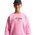 Nike Sportswear Studio Fleece Oversized Crewneck - Grade School Sweatshirts Pink Rise-Pink Rise