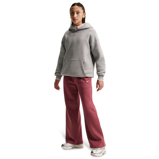 Nike Junior Girls Studio Club Fleece Open Hem Joggers, Pink Smoke/White, Size L=12-13 Years - Image 3