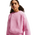 Nike Sportswear Studio Boxy Fleece Crew Neck - Grade School Sweatshirts Pink Rise-White