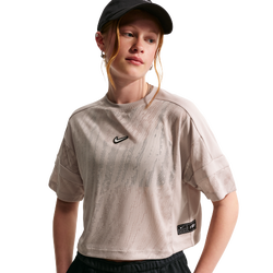 basisschool T-Shirts - Nike Sportswear Mesh Cover-up Dance Top - Moon Particle-Moon Particle