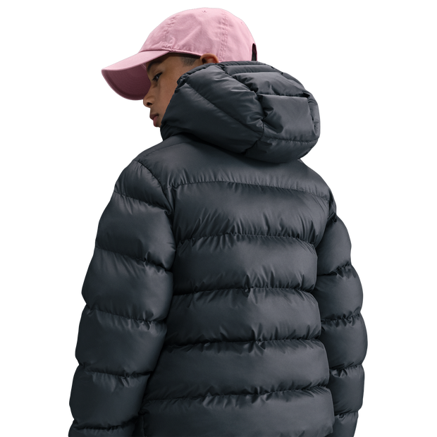 Nike Sportswear Loose-Fit Puffer Jacket, Kids Black Cotton Jersey Track-Tops,  Size L