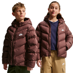 Grade School Jackets - Nike Sportswear All Day Play Therma-fit Jacket - Mystic Dates-White