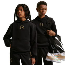 Primaire-College Hoodies - Nike Kylian Mbappe Club Fleece Football Hoodie - Black-Metallic Gold