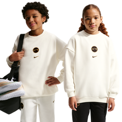 Primaire-College Sweats - Nike Kylian Mbapp? Club Fleece Oversized Crew - Sail-Metallic Gold