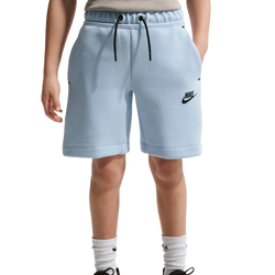Grade School Shorts - Nike Sportswear Tech Fleece Shorts - Hydrogen Blue-Black