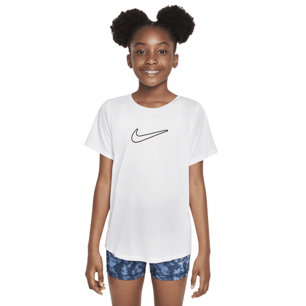 Nike One T-shirts Kinder - Wit - 147 CM - Katoen Jersey, foto 2