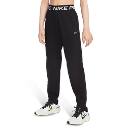 Grade School Pants - Nike Pro Fleece Dri-fit Joggers - Black-Black