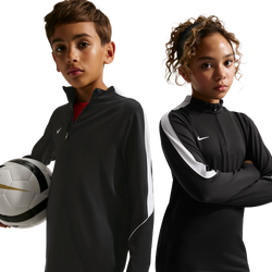 Grade School Track Tops - Nike Strike Dri-fit Football Knit Drill Top - Black-White