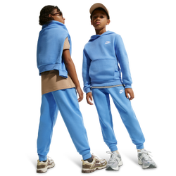 Grade School Pants - Nike Sportswear Club Fleece Joggers - University Blue-White