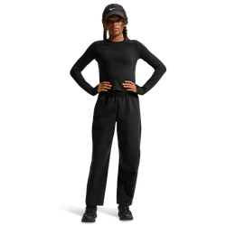 Grade School Pants - Nike Mavn Therma-fit High-waisted Knit Trousers - Black-Black