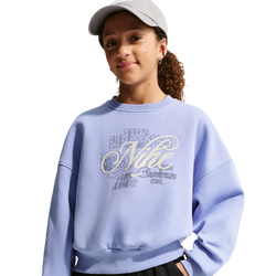 Grade School Track Tops - Nike Sportswear Club Fleece Boxy Sweatshirt - Light Thistle-Light Thistle