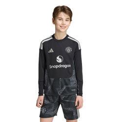 Grade School Jerseys/Replicas - adidas Manchester United 26/27 Goalkeeper Jersey - Black-Black