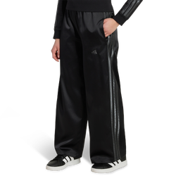 basisschool Broeken - adidas Satin Wide Leg Pant - Black-Grey Six