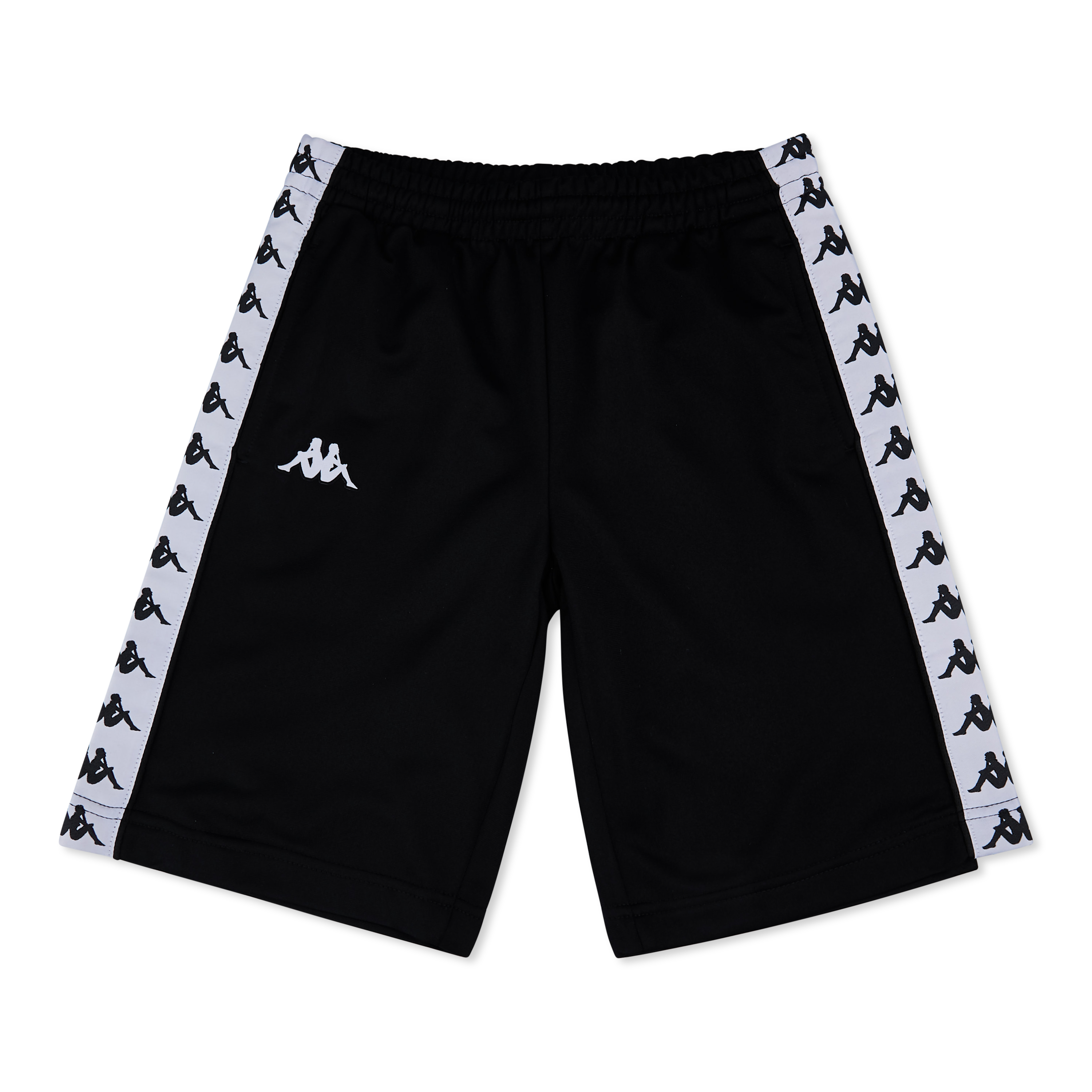 black and white kappa shorts