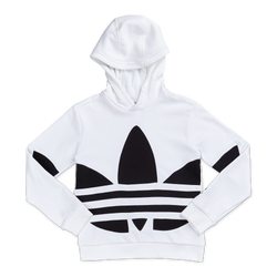 Grade School Hoodies - adidas Logo - White-Black-White