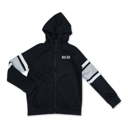 Grade School Hoodies - Nike Air - Black-Dark Grey Heather-White