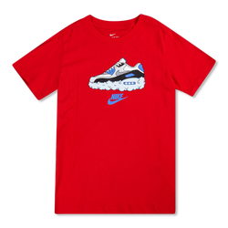 Grade School T-Shirts - Nike Air Max 90 - Red-Multi-Multi