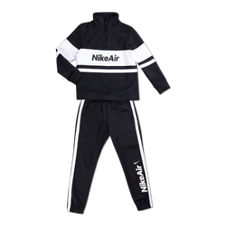 Grade School Tracksuits - Nike Air Tracksuit - Black-Black-White