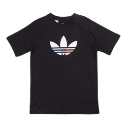 Grade School T-Shirts - adidas Tricolor - Black-White-Red