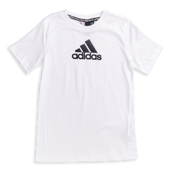 Grade School T-Shirts - adidas Bos - White-Black-White