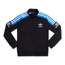 Grade School Track Tops - adidas Chile 20 - Black-Blue-Black