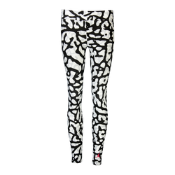 Grade School Leggings - Jordan Elephant Print - White-Black