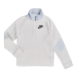 Grade School Track Tops - Nike Tech Fleece - White-Grey-Black