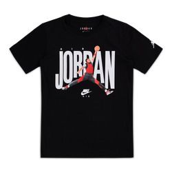 Grade School T-Shirts - Nike Mj Photo Tee - Black-White-Red