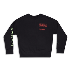 Grade School Sweatshirts - Nike Swoosh - Black-Orange-Green