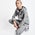 Nike Tech Fleece  Full-zip Hoody - Grade School Hoodies Dk Grey Heather-Black